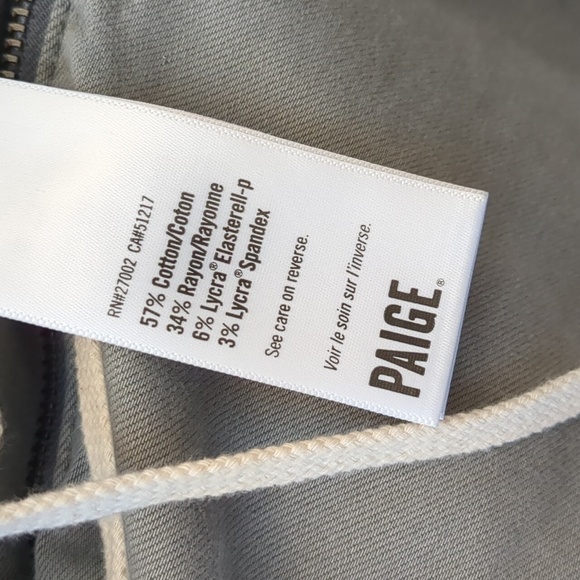 Paige Carly Grey Button-Up Utility Jumpsuit wide leg size 4 - Picture 10 of 11